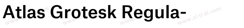 Atlas Grotesk Regula字体转换